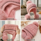 Beanie-Bommel als dekoratives Detail der Wintermütze