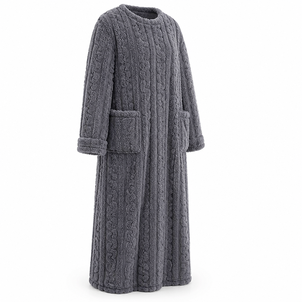 Wärmora Damen-Decken-Kleid mit doppelter Fleece-Fütterung