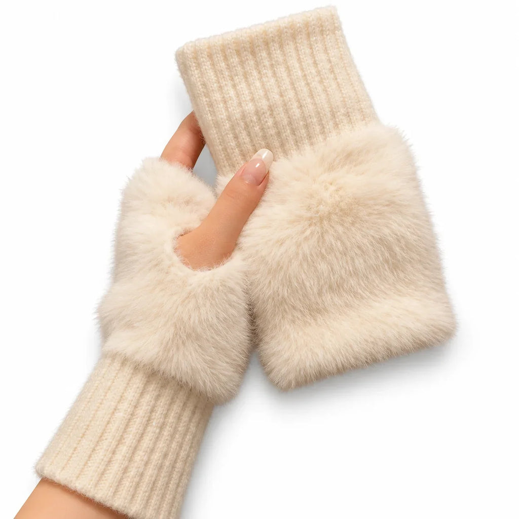 Gefütterte Bündchen der fingerlosen Wärmivo Handschuhe