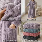 Knöchellanges Decken-Kleid für gemütliche Abende zu Hause