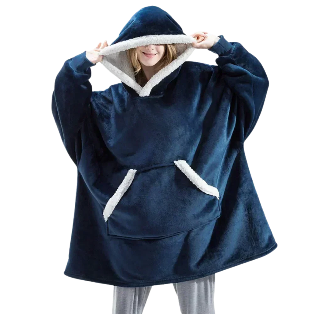 Decken-Hoodie als gemütliche Loungewear für kalte Tage