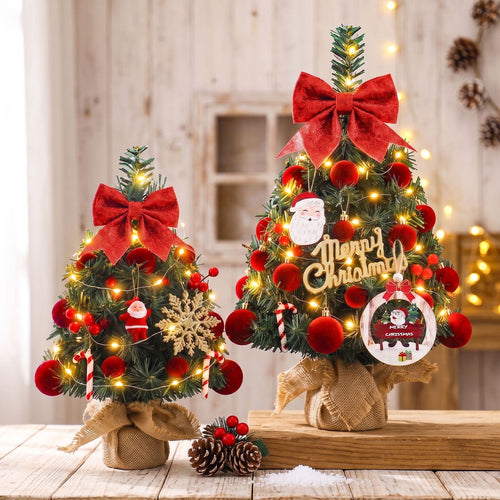 Mini-Weihnachtsbaum-Set für festliche Stimmung auf kleinem Raum