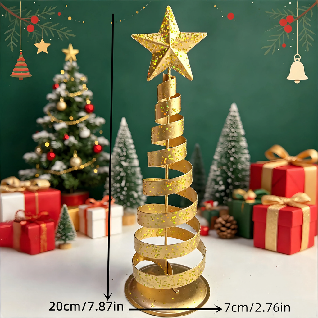 Dekorativer Mini-Weihnachtsbaum für eine festliche Atmosphäre auf kleinstem Raum