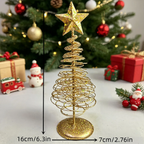 Mini-Weihnachtsbaum mit Stern im Detail, passend für moderne Weihnachtsdekoration