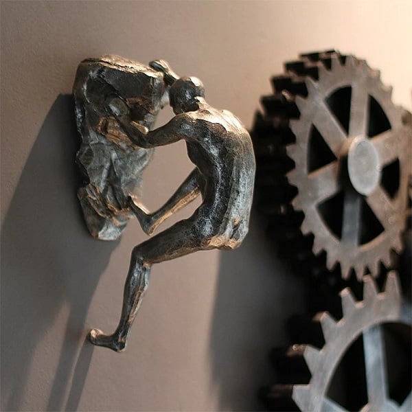 Dekorative Kletterer-Silhouetten zur modernen Wandgestaltung