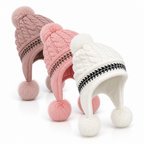 Wintermütze mit weichem Fleece-Futter und Bommel