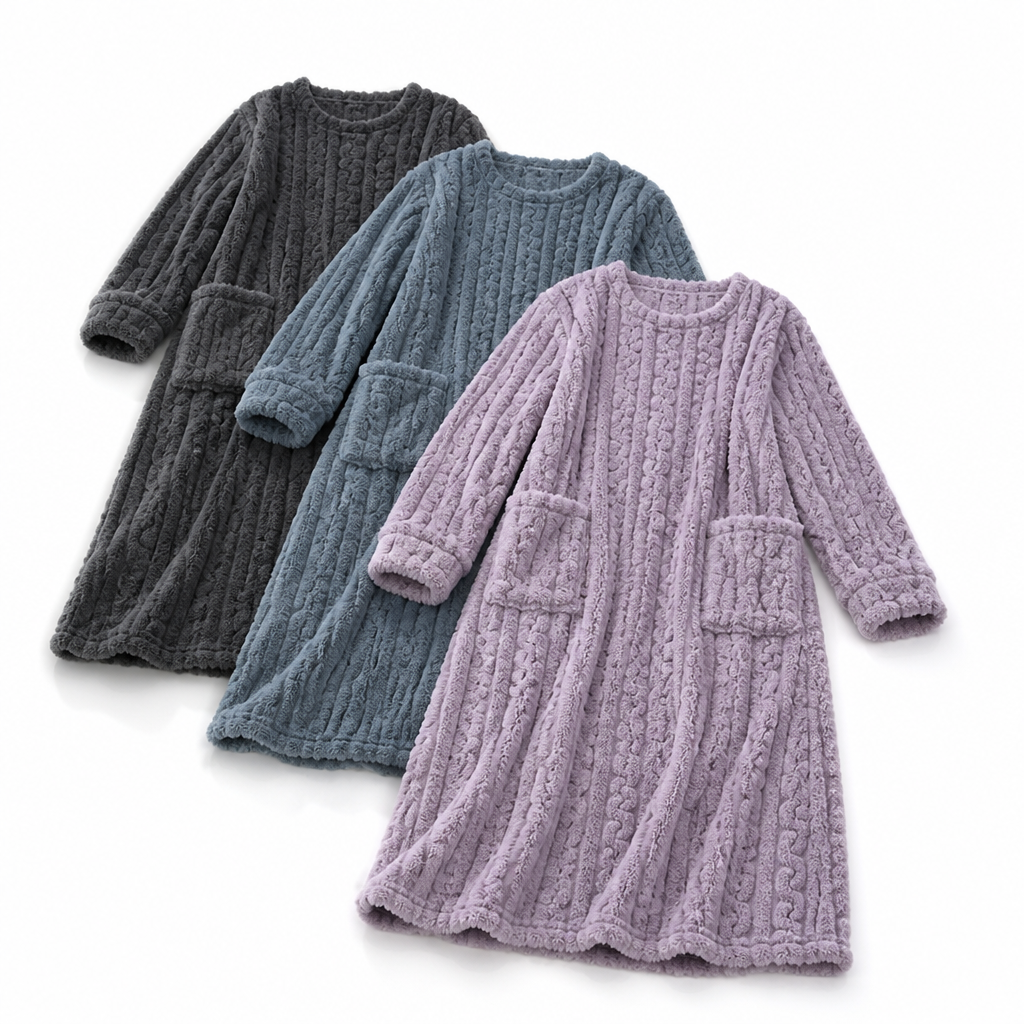 Wärmora Decken-Kleid mit praktischen Fronttaschen