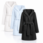 Weicher Fleece-Bademantel mit praktischer Kapuze