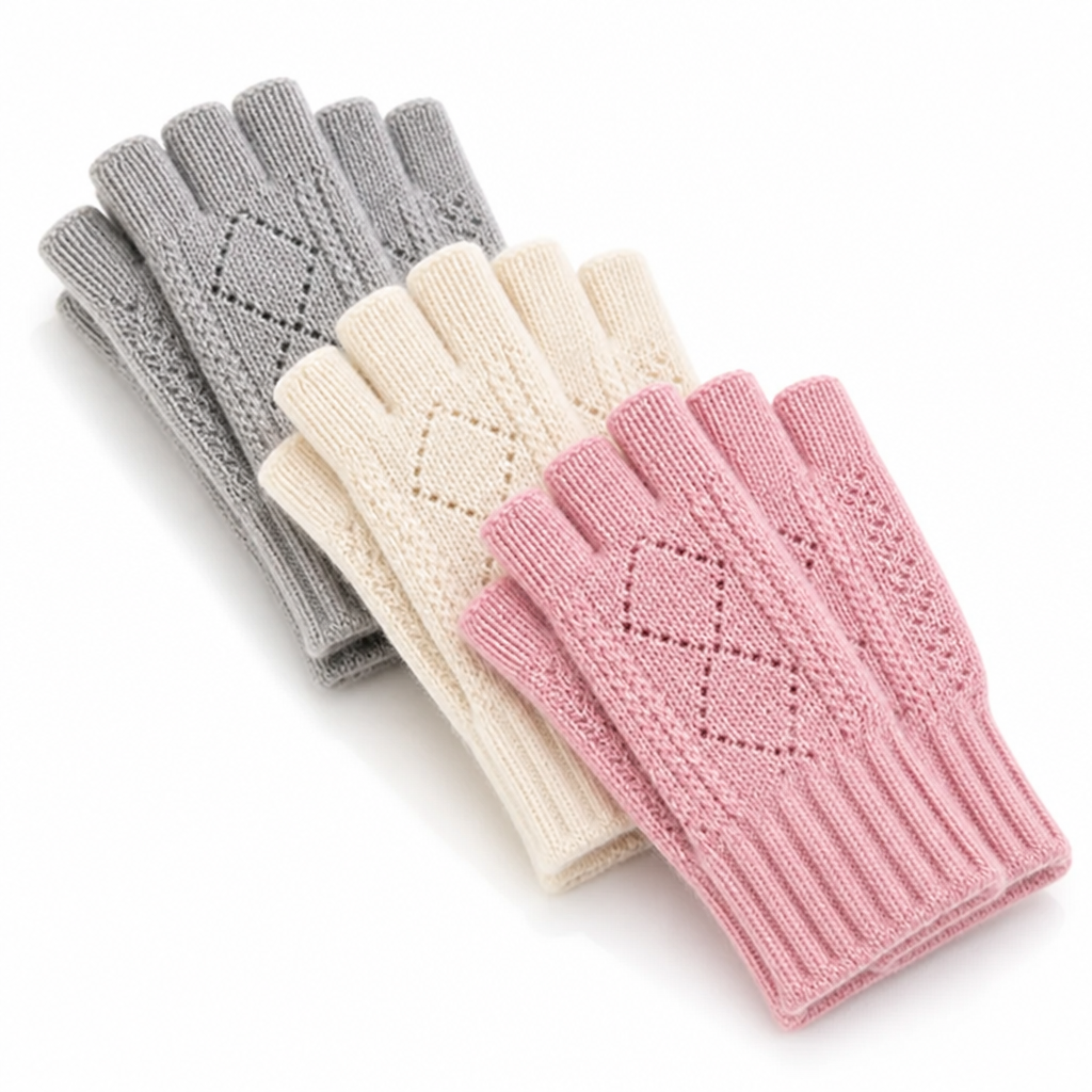Fingerlose Handschuhe halten die Handflächen angenehm warm