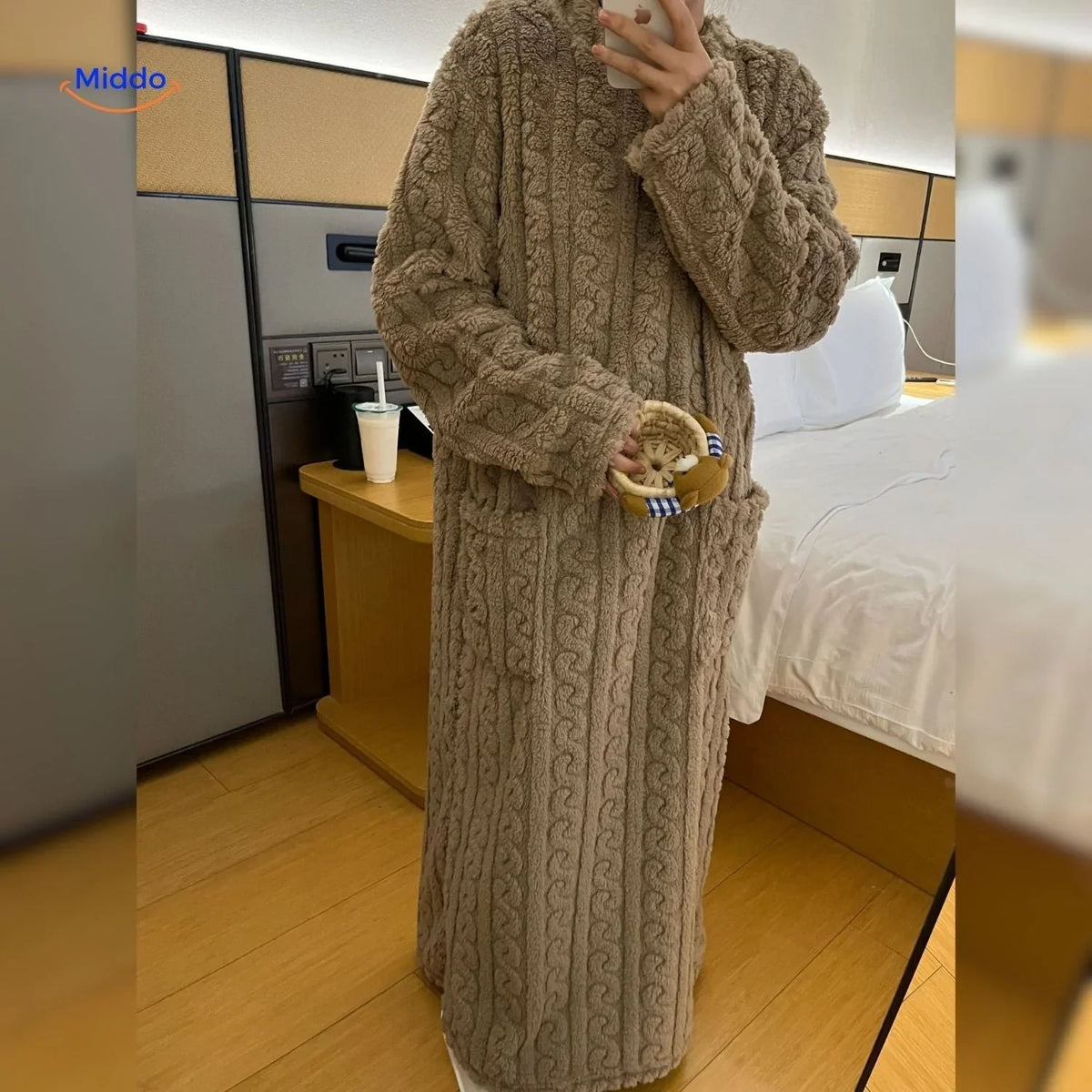 Damen-Loungewear mit doppelter Fleece-Fütterung