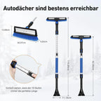 Ausziehbare Schneebürste für die gründliche Winterreinigung des Autos