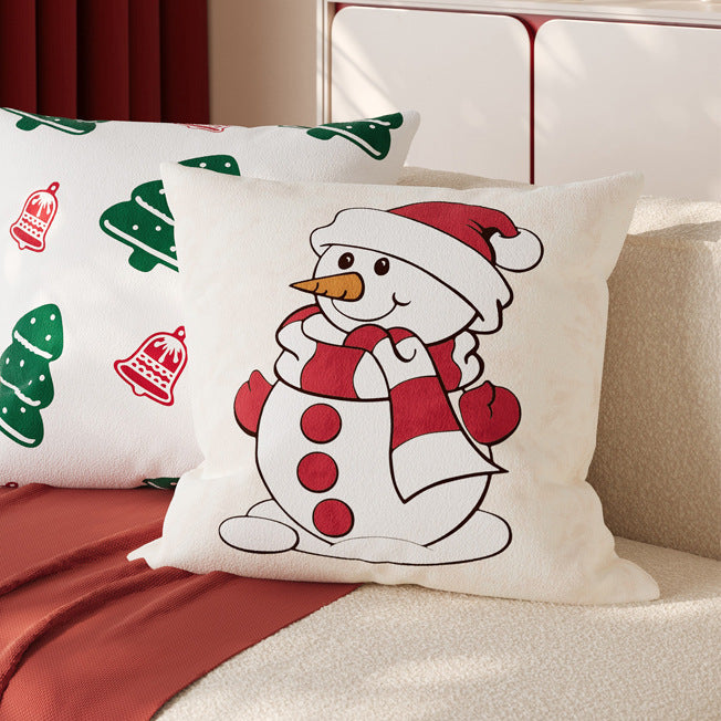 Festlicher Kissenbezug als gemütliches Wohnaccessoire für die Adventszeit