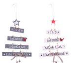 Dekoratives Weihnachtsschild zur Gestaltung von Wohnräumen
