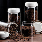 AromaVault Glasbehälter mit Frischeverschluss für Kaffeebohnen