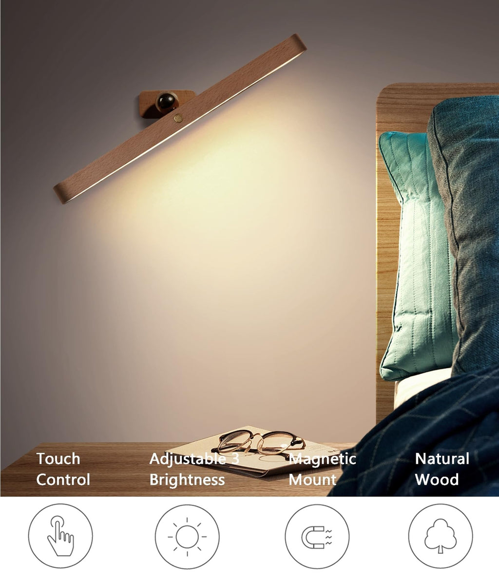 Beviora Wandlampe aus Buchenholz als stilvolle Wandbeleuchtung